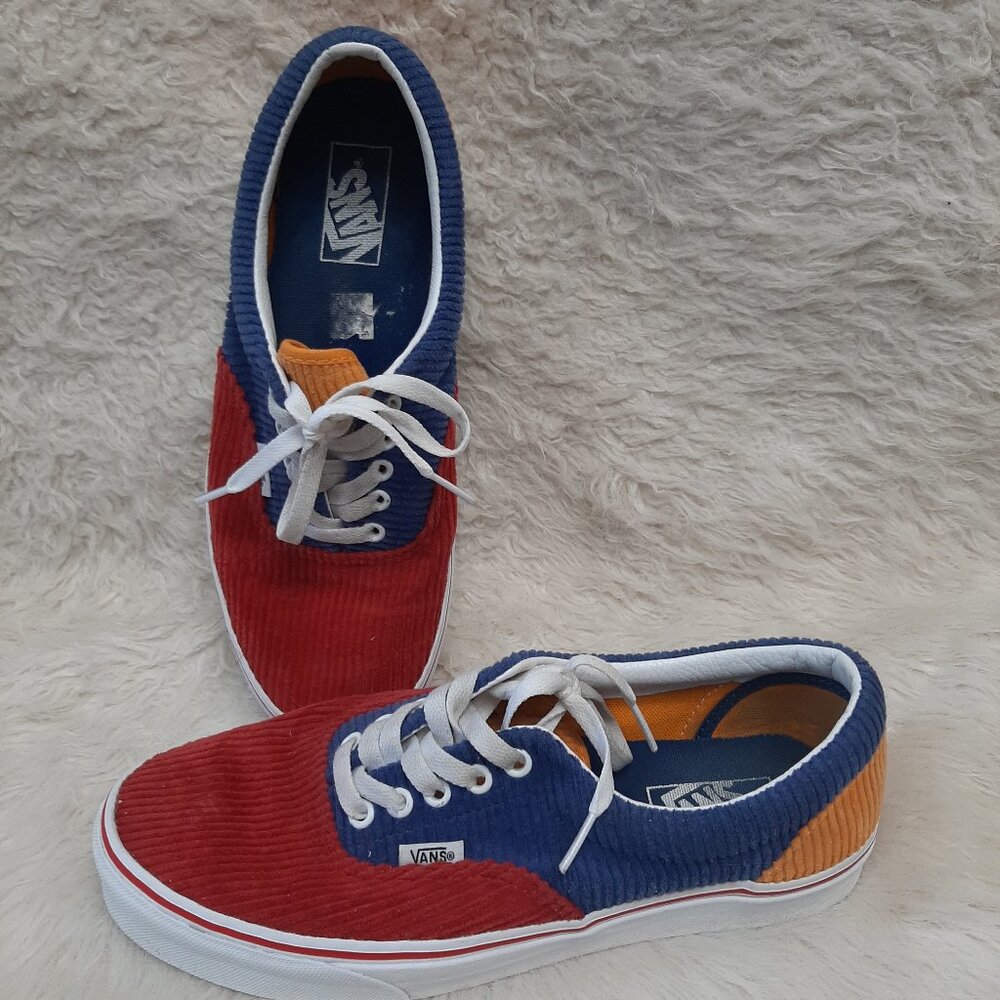 VANS Era Unisex Corduroy Sneakers Primary Colors Skate